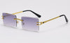 High Quality Rimless Brand Sunglasses For Unisex-SunglassesCraft