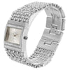 Trendy Silver Stainless Steel Diamond Bracelet Quartz Analog Wrist Watch For Women - SunglassesCraft