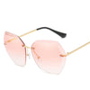 Rim Less Transparent Sunglasses For Women-SunglassesCraft