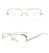 Square Glasses Frame Fashion Metal Eyewear Frame Men Women Optical - BRANDEDBABA