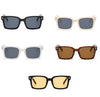 Fashionable Square Trending Retro Rivets Decoration Jelly Shades Sunglasses Men Women-SunglassesCraft