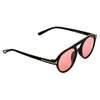 Round Pink And Black Sunglasses For Men And Women-SunglassesCraft