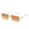 Rimless Fashion Brand Sunglasses For Unisex-SunglassesCraft