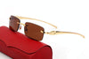 2021 Retro Rimless Brand Sunglasses For Unisex-SunglassesCraft