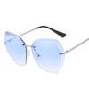 Rim Less Transparent Sunglasses For Women-SunglassesCraft
