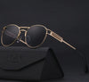 Luxury Brand Quality Round Steampunk Sunglasses For Men And Women-SunglassesCraft