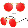 Round Metal Mirror Sunglasses For Men And Women-SunglassesCraft