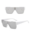 Stylish Oversized Rimless One Piece Square Sunglasses For Men And Women-SunglassesCraft