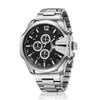 Stylish Stainless Steel Analog Sports Wrist Watch For Men - SunglassesCraft