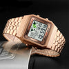 Top Luxury Fashion Sport Alarm Clock 3Bar Waterproof Stainless Steel Strap Digital Watch