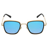 KB Aqua Blue And Gold Premium Edition Sunglasses For Men And Women-SunglassesCraft