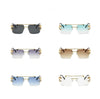 Rimless Square Leopard Leg Sunglasses For Men And Women- SunglassesCraft