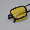 Retro Square Black Yellow Sunglasses For Men And Women-SunglassesCraft