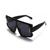 2021 Trendy Rivets Big Frame Contrast Colour Classic Retro Cool Fashion Vintage Oversized Square Sunglasses For Men And Women-SunglassesCraft