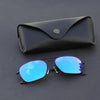 Raees Black And Aqua Mercury Square Sunglasses For Men And Women-SunglassesCraft