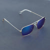 Raees Gold And Blue Mercury Square Sunglasses For Men And Women-SunglassesCraft