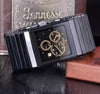 Fashion Classic Square Black Ceramic Watch For Men Rectangle Muti-Function Chronography -SunglassesCraft