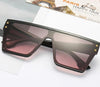 New Vintage Flat Top Oversized Sunglasses For Men And Women-SunglassesCraft