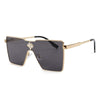 Vintage Luxury Brand Metal Square Style Pilot Sunglasses For Men And Women- SunglassesCraft