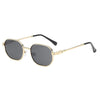 Retro Oval Metal Frame Gradient UV400 Driving Fashion Sunglasses For Men And Women-SunglassesCraft