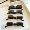 Fashion Small Rectangle With Metal Ring Decoration Frame Sunglasses For Men And Women-SunglassesCraft