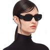 Fashion Style Rectangle Acetate Frame Sunglasses For Unisex-SunglassesCraft