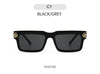 New Box European and American Personality Square Fashion Bag Flower Colorful Gradient Sunglasses-SunglassesCraft