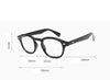 2019 Vintage Trending Johnny Depp Style Blue Blocking Clear Lens Eyeglasses Spectacle Frame For Men And Women