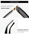 Luxury Designer Small Texture New Retro Cateye Sunglasses For Men And Women-SunglassesCraft