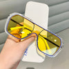 Oversized One Lens Fashion Shades Sunglasses For Women And Men-SunglassesCraft