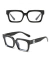 2021 Classic Retro Fashion Brand Blue Block Designer Square Summer Outdoor Driving Eyeglasses Spectacle Frame For Men And Women