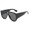 2021 Big Frame Pilot Fashion Square Black Brand Vintage Sunglasses For Men And Women-SunglassesCraft