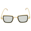 Silver And Gold Retro Square Sunglasses For Men And Women-SunglassesCraft