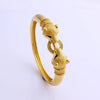 Fansheng High Quantily Charm Leopard Bangle Solid Yellow Gold Plated Bangles For Unisex