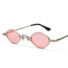 Small Oval Metal Frame Trendy Sunglasses For Men And Women-SunglassesCraft