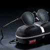 Aluminum Magnesium Vintage Polarized Round Sunglasses For Men And Women-SunglassesCraft