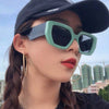 Luxury Oversized Retro Square Sunglasses For Unisex-SunglassesCraft