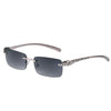 2021 Luxury Brand Rimless Rectangle Sunglasses For Men And Women-SunglassesCraft