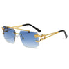 New Rectangle Gradient Vintage Sunglasses For Men And Women- SunglassesCraft