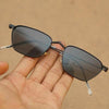 Andreas Full Black Edition Trapezoid Sunglasses For Men And Women-SunglassesCraft