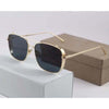 Gold, Black Rectangle Lightweight Comfortable Sunglasses For Men and Women-SunglassesCraft