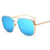 Trendy Square Metal Sunglasses For Men And Women -SunglassesCraft