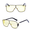 JASPEER Fashion Style Shield Oversized Sunglasses For Men And Women-SunglassesCraft