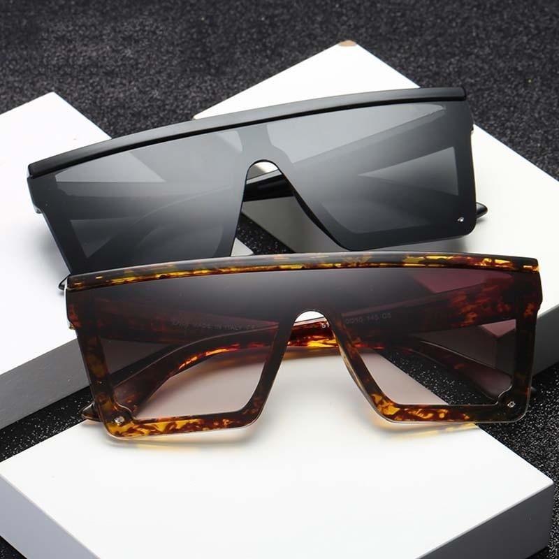 Amazon.com: ANDWOOD Square Polarized Sunglasses For Men Women UV Protection  Oversized Flat Top Big Shades Fashion Driving Sun glasses 2 Pack Black  Brown : Clothing, Shoes & Jewelry
