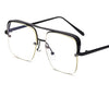 Stylish Square Half Rim Eye Glasses For Men And Women-SunglassesCraft