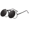 Stylish Round Metal Mirror Sunglasses For Men And Women-SunglassesCraft