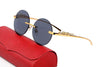 Designer Brand Rimless Fashion Sunglasses For Unisex-SunglassesCraft