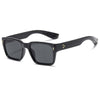 Trendy Rectangular Frame Rivet Arrow Simple Sunglasses For Men And Women - SunglassesCraft