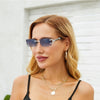 Rimless Designer Fashion Sunglasses For Unisex-SunglassesCraft