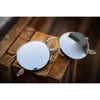 Silver Round Lightweight Comfortable Sunglasses For Men and Women-SunglassesCraft